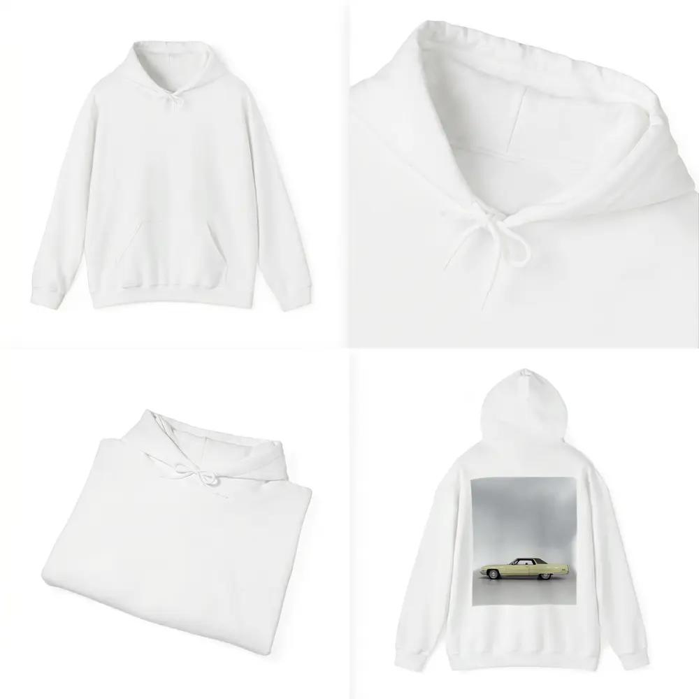 Classic Yellow Cadillac Coupe Studio Shot – Hoodies