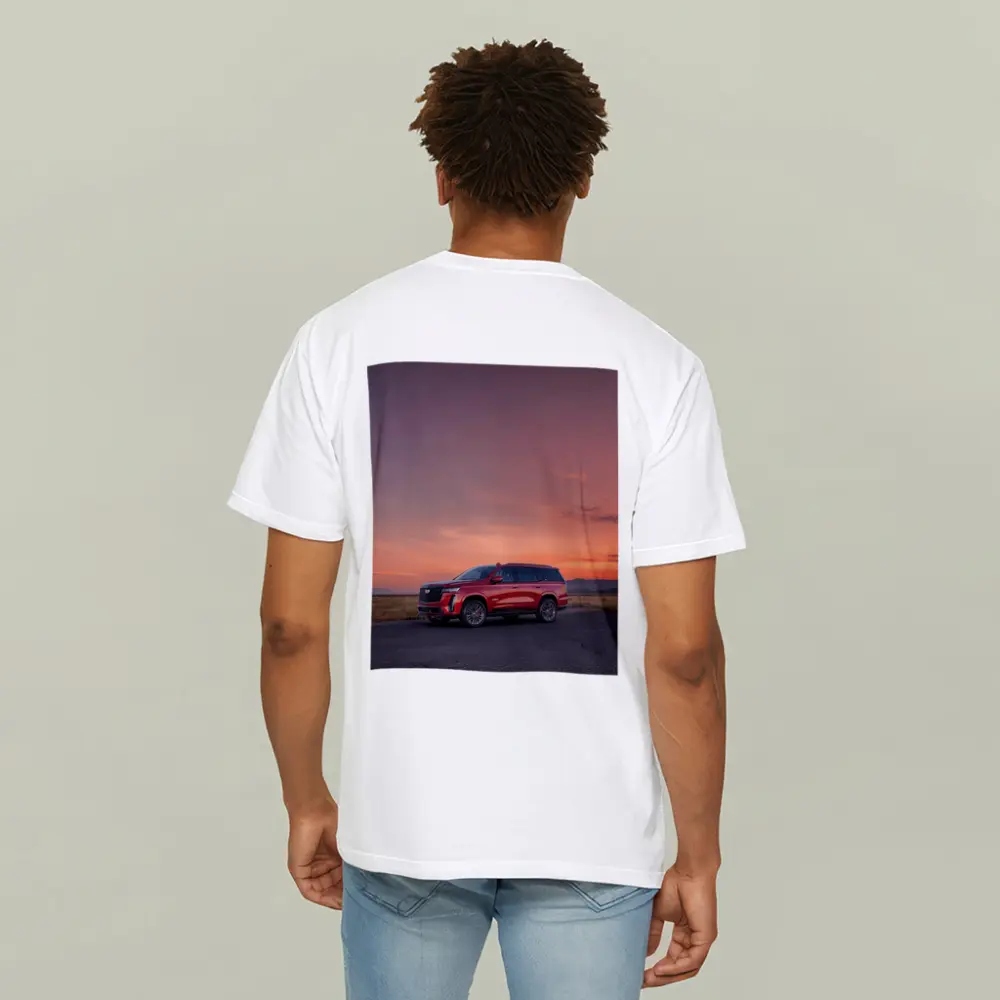 Cadillac Escalade Red SUV Sunset Sky – T-Shirts