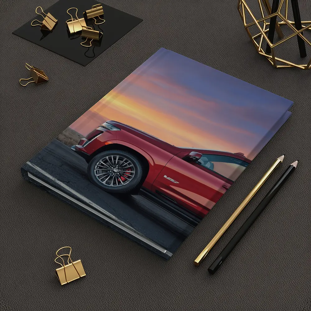 Cadillac Escalade Red SUV Sunset Sky – Notebooks