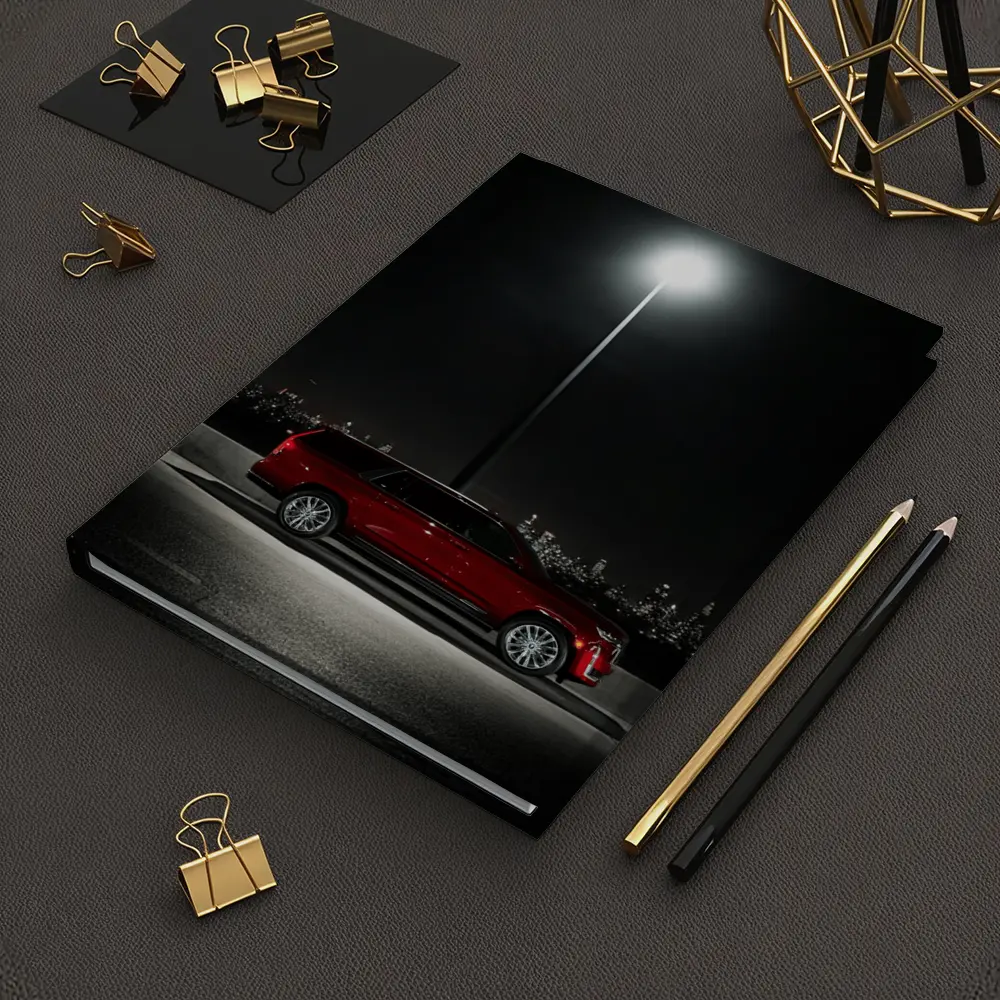 Cadillac Escalade Red Night City Skyline – Notebooks