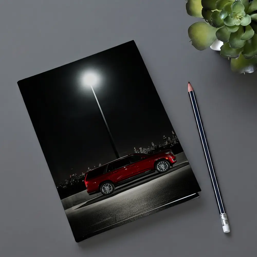 Cadillac Escalade Red Night City Skyline – Notebooks