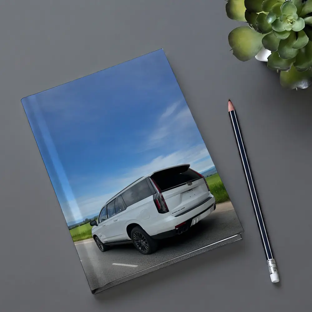 Cadillac Escalade White SUV Open Road – Notebooks