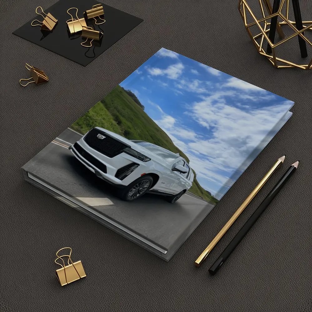 Cadillac Escalade White SUV Open Road – Notebooks