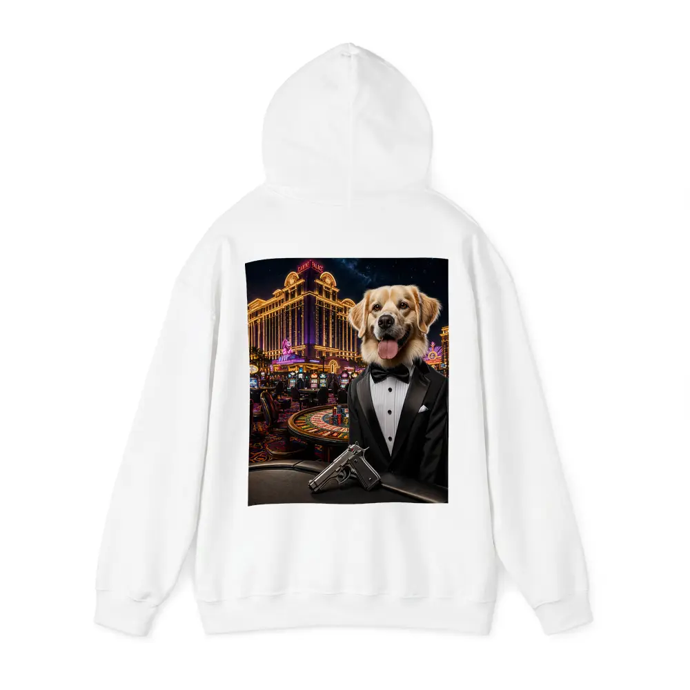 Golden Retriever Secret Agent Casino Tuxedo – Hoodies