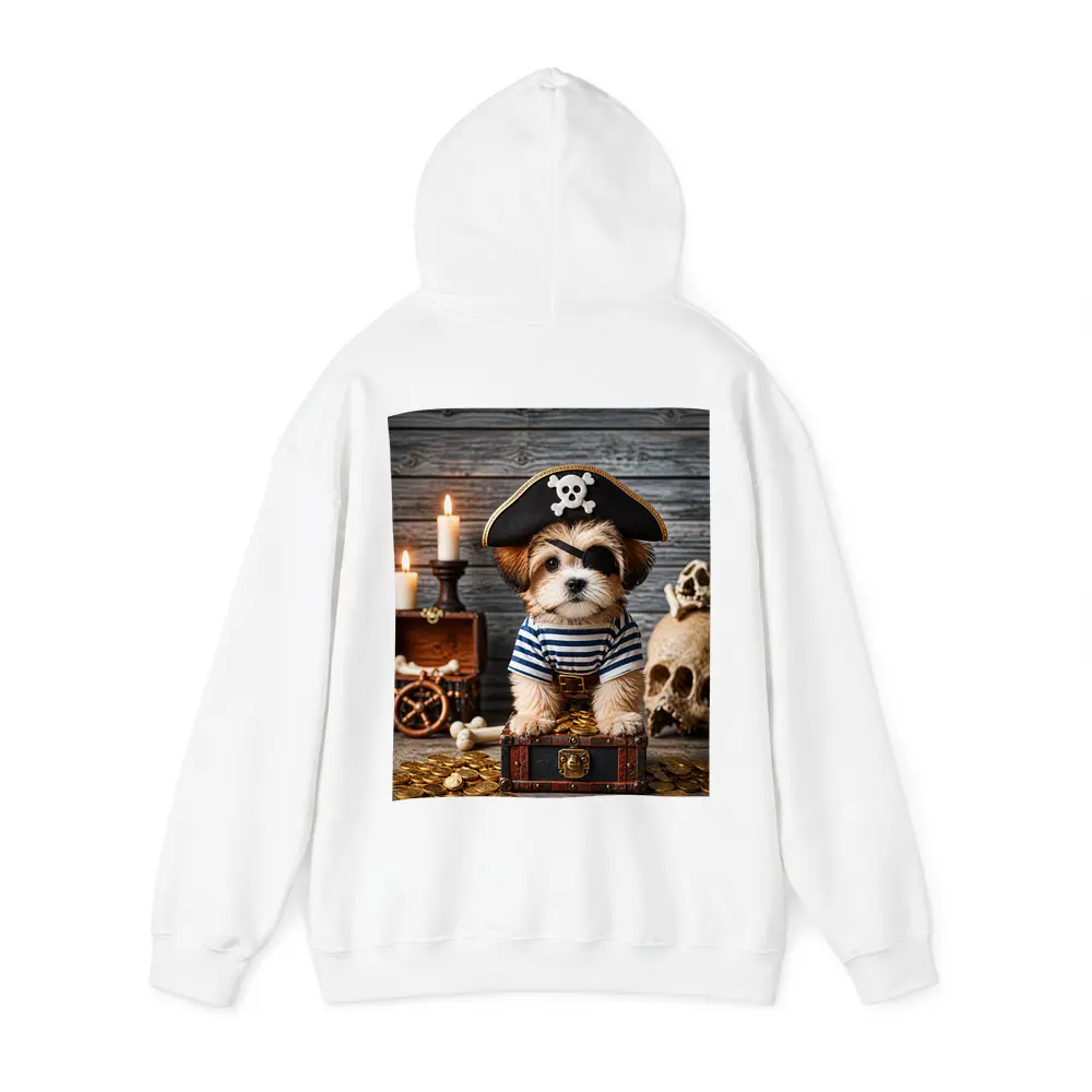 Shih Tzu Puppy Pirate Treasure Chest Adventure – Hoodies