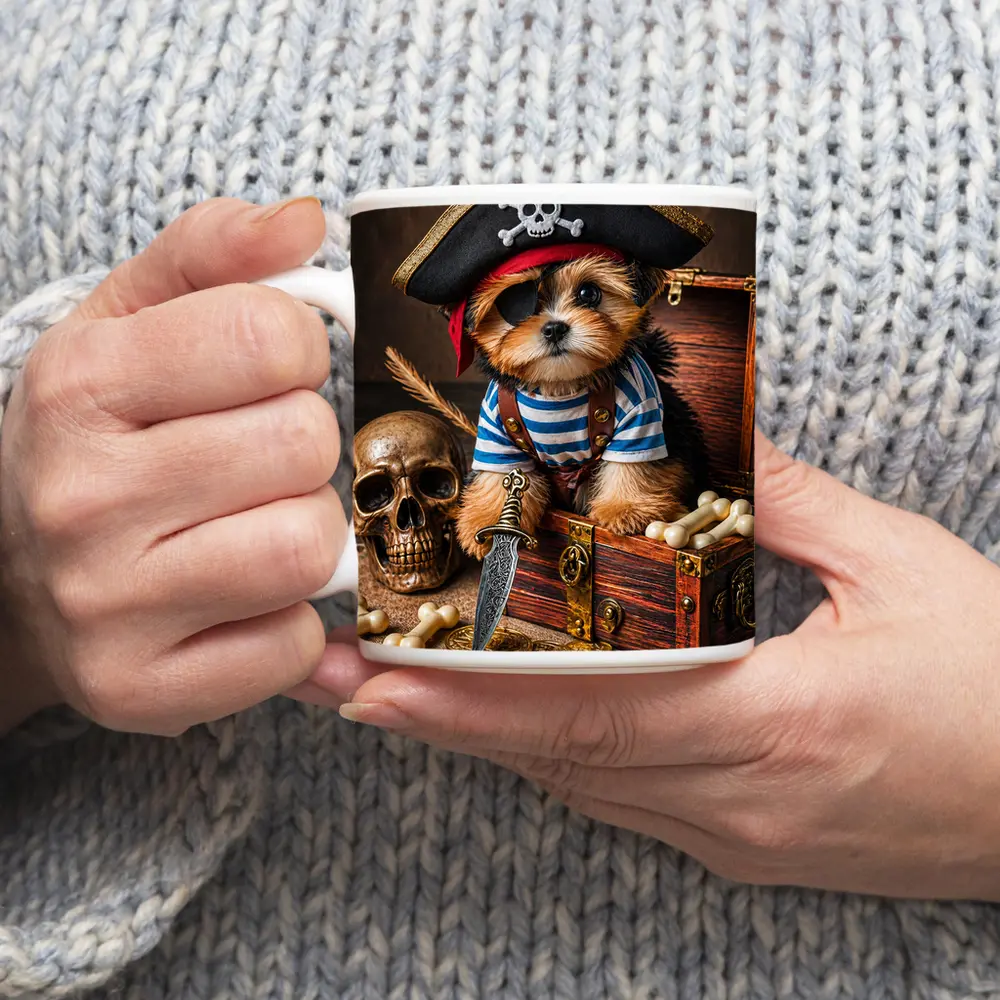 Yorkshire Terrier Pirate Puppy Treasure Chest – Mugs