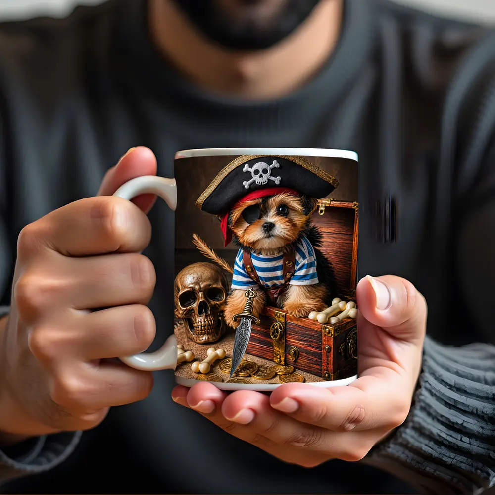 Yorkshire Terrier Pirate Puppy Treasure Chest – Mugs