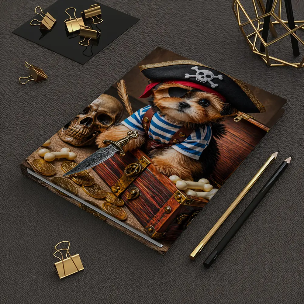 Yorkshire Terrier Pirate Puppy Treasure Chest – Notebooks