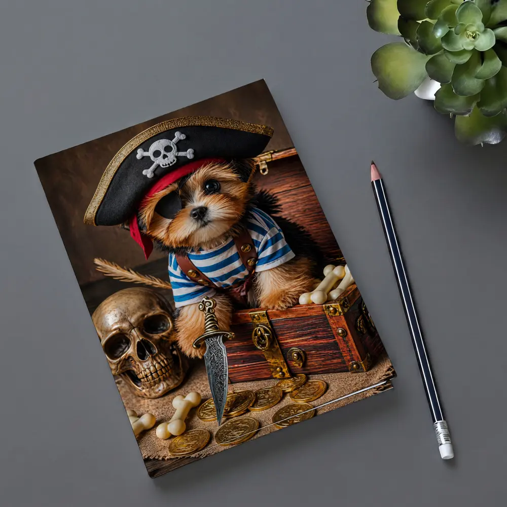 Yorkshire Terrier Pirate Puppy Treasure Chest – Notebooks