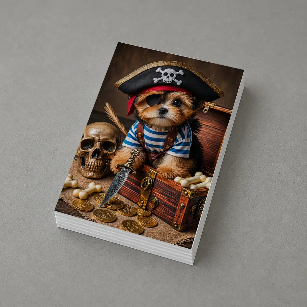 Yorkshire Terrier Pirate Puppy Treasure Chest – Postcards
