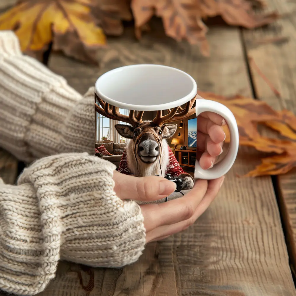 Caribou Gaming Controller Cozy Living Room – Mugs