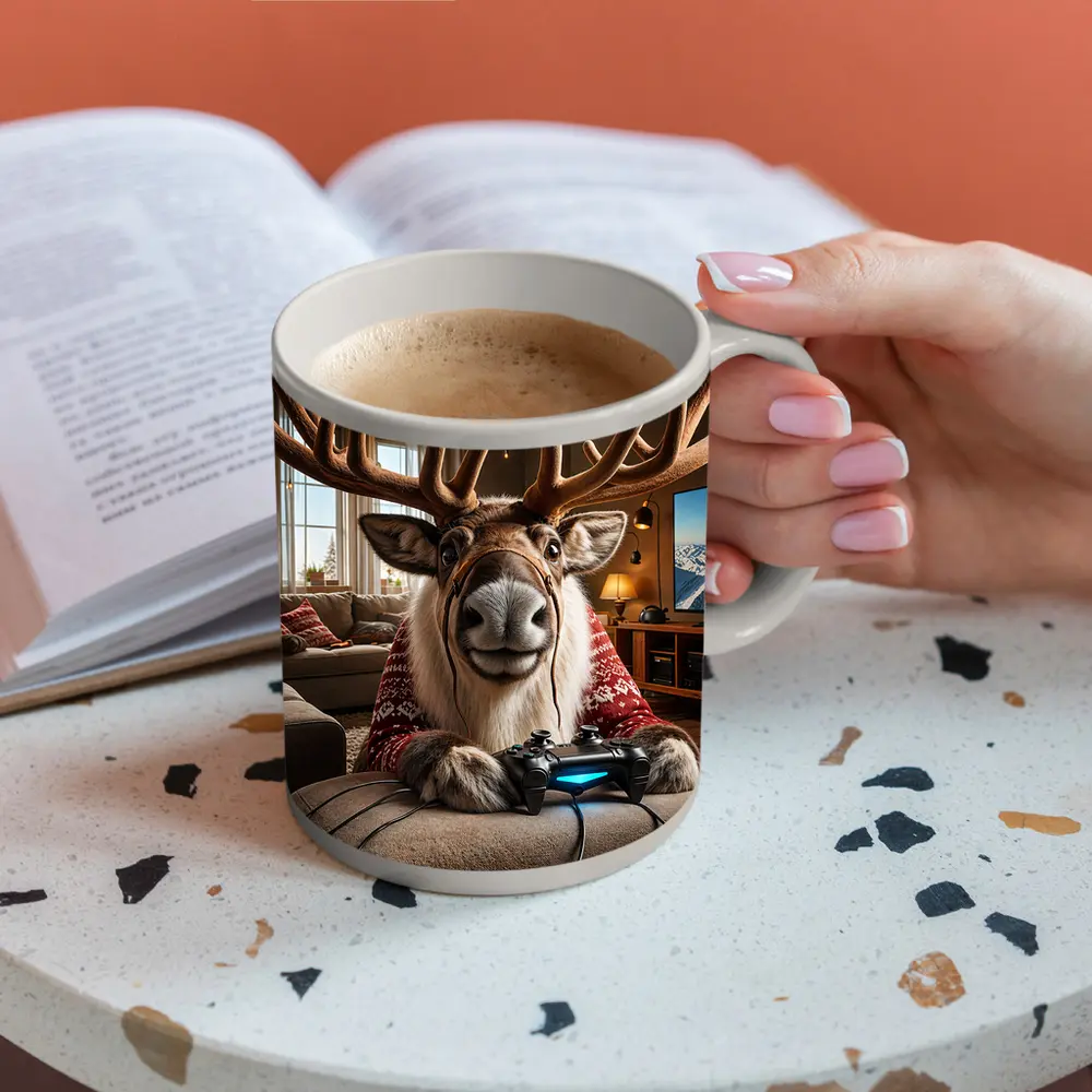 Caribou Gaming Controller Cozy Living Room – Mugs