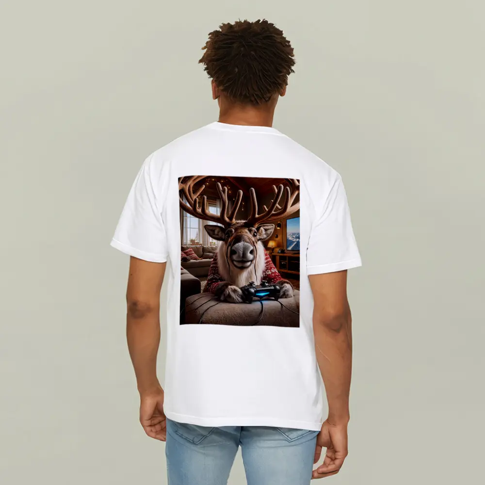 Caribou Gaming Controller Cozy Living Room – T-Shirts