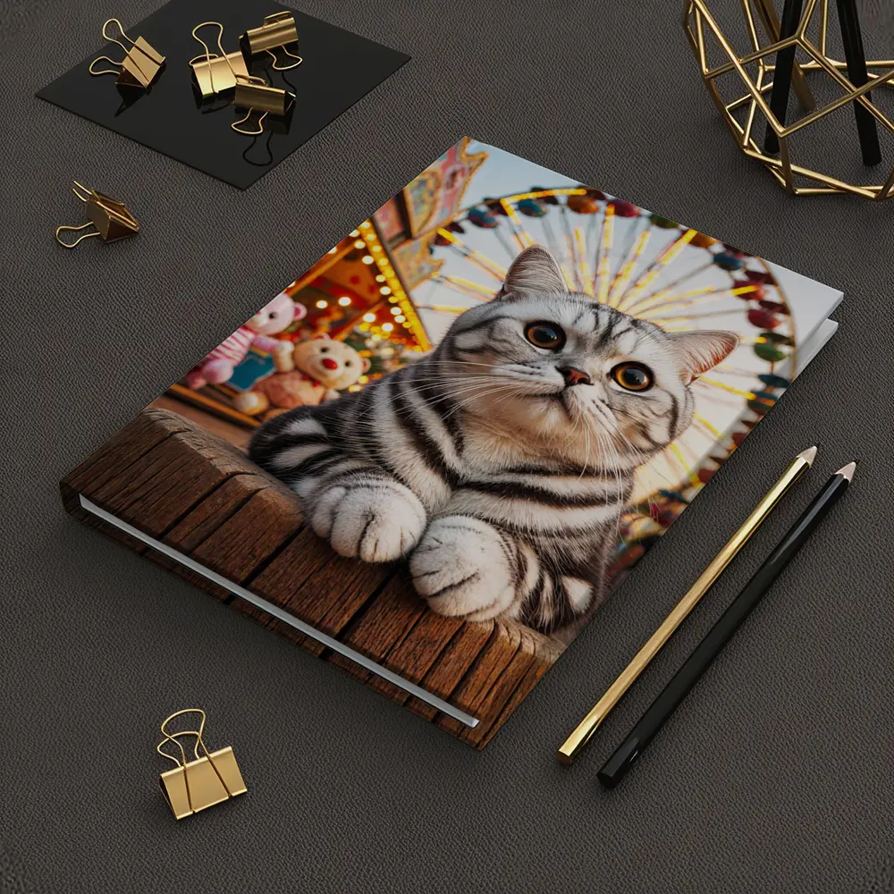 American Shorthair Cat Carnival Ferris Wheel – Notebooks