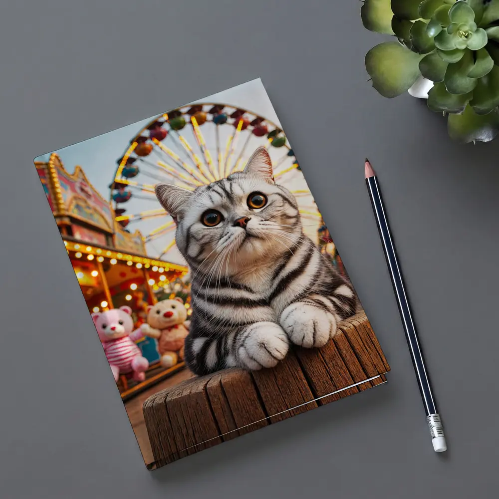 American Shorthair Cat Carnival Ferris Wheel – Notebooks
