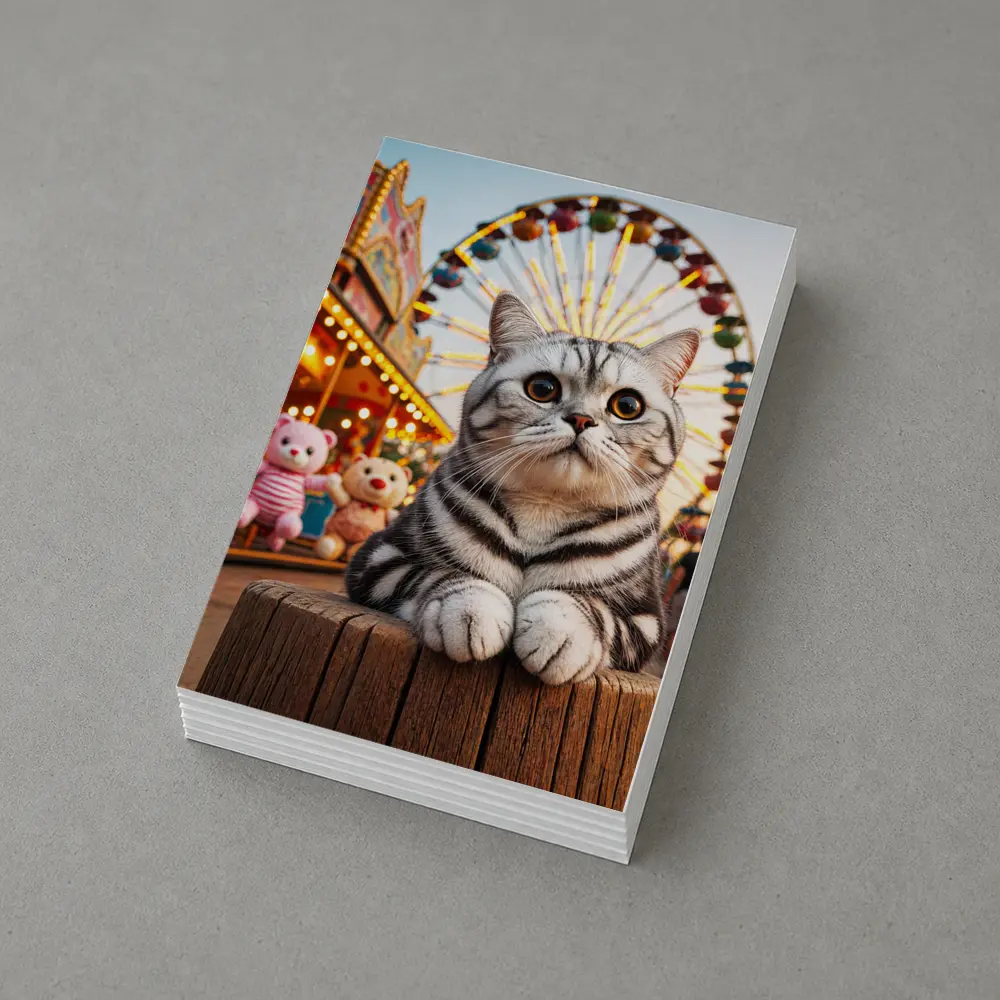 American Shorthair Cat Carnival Ferris Wheel – Postcards
