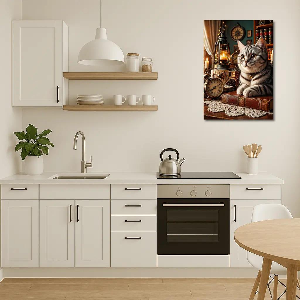 American Shorthair Cat Vintage Library Candles – Wall Art