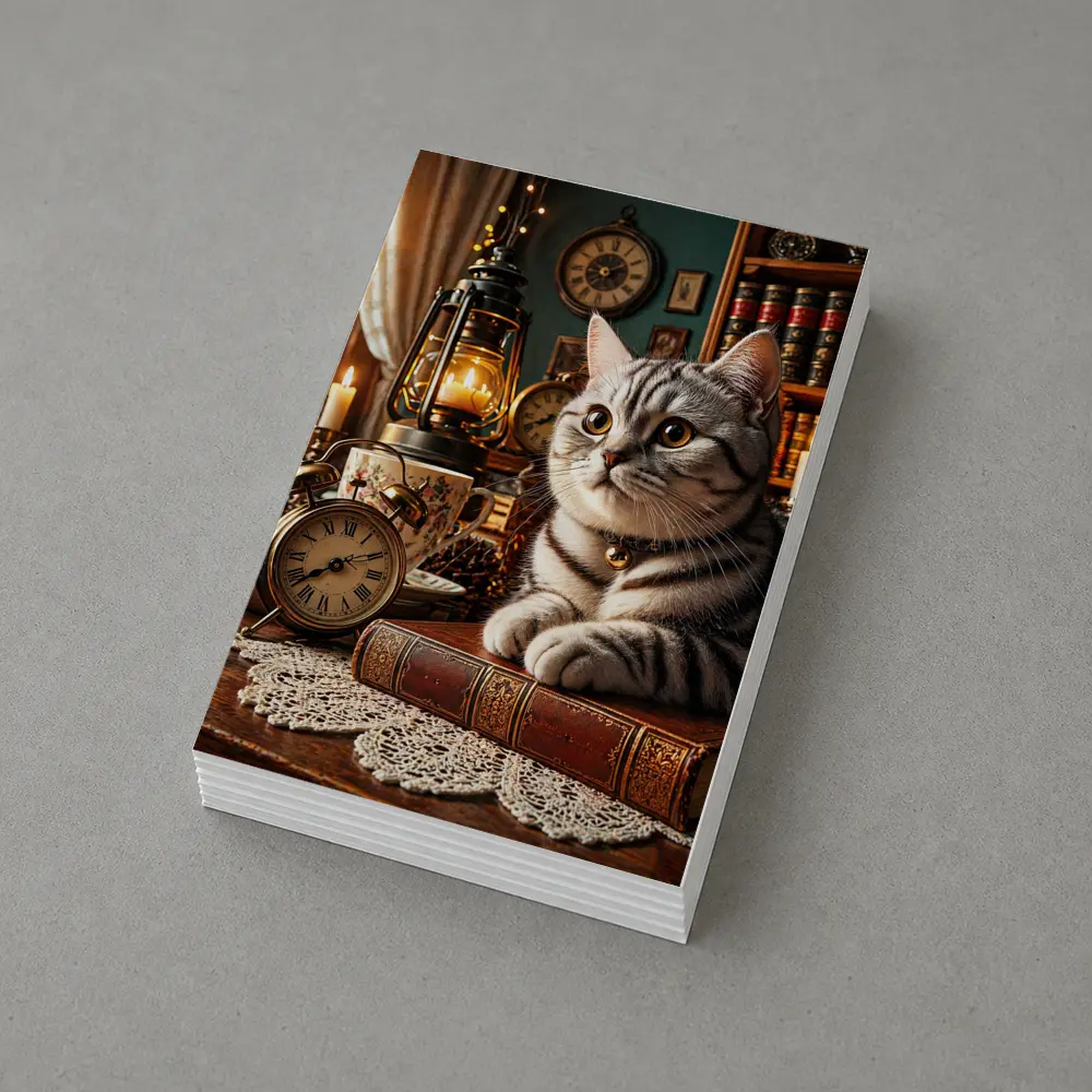 American Shorthair Cat Vintage Library Candles – Postcards
