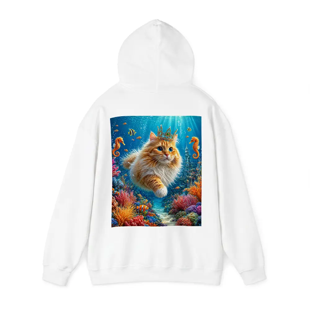 Orange Cat Crown Underwater Ocean Fantasy – Hoodies