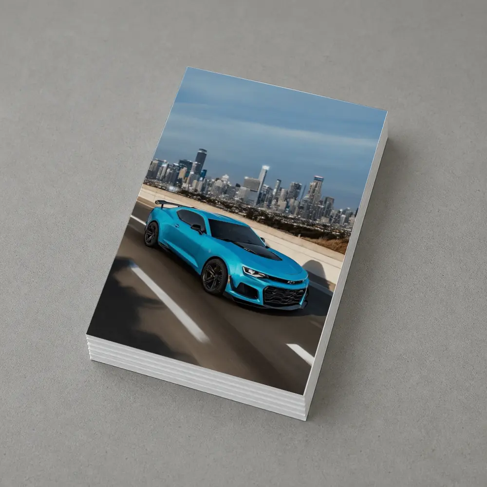 Chevrolet Camaro ZL1 Blue City Highway – Postcards