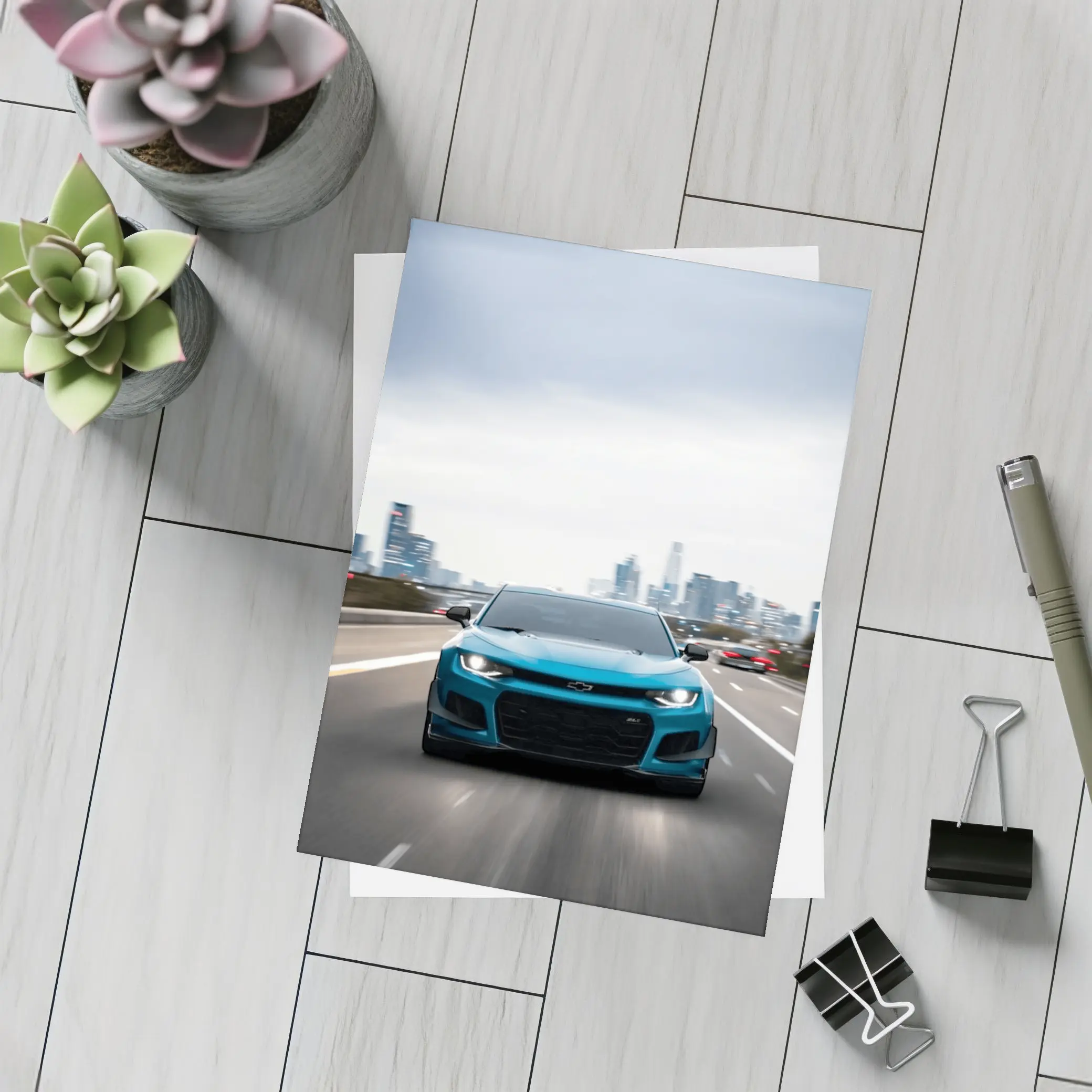 Chevrolet Camaro ZL1 City Highway Drive – Postcards