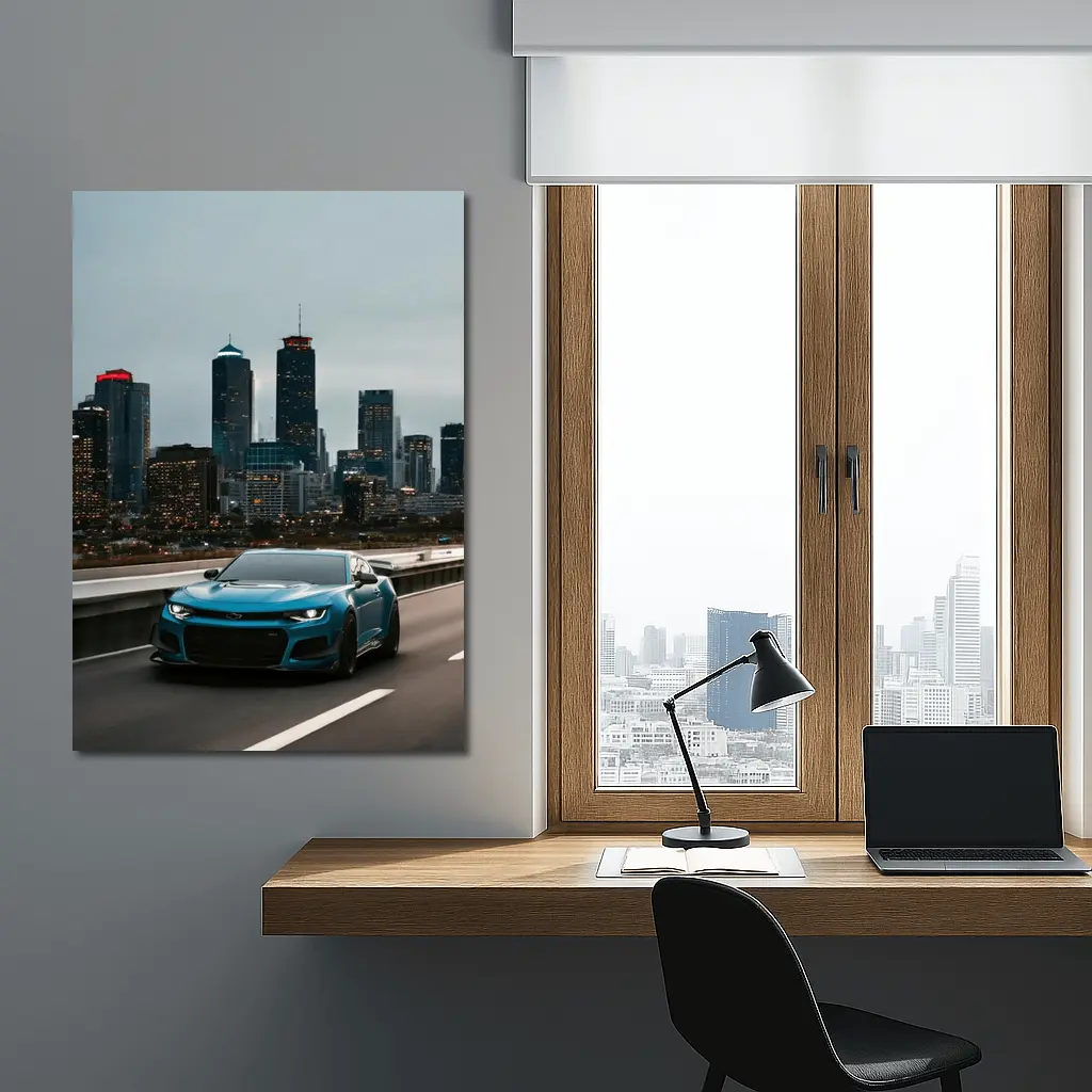 Chevrolet Camaro ZL1 City Skyline Drive – Wall Art