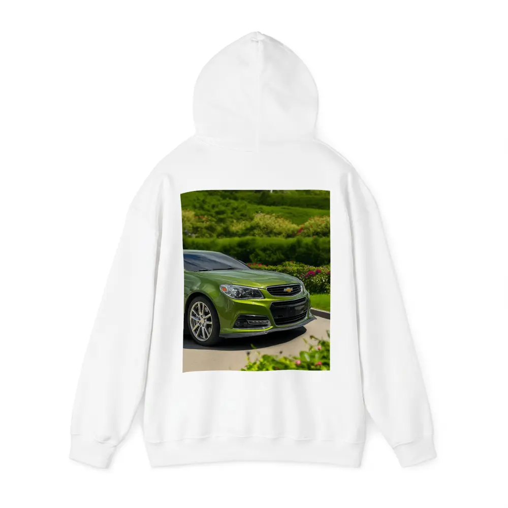 Chevrolet SS Green Muscle Car Outdoors – Hoodies