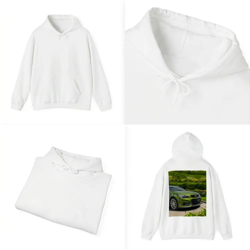 Chevrolet SS Green Muscle Car Outdoors – Hoodies