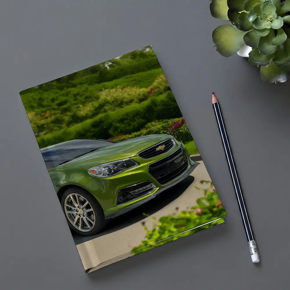 Chevrolet SS Green Muscle Car Outdoors – Notebooks