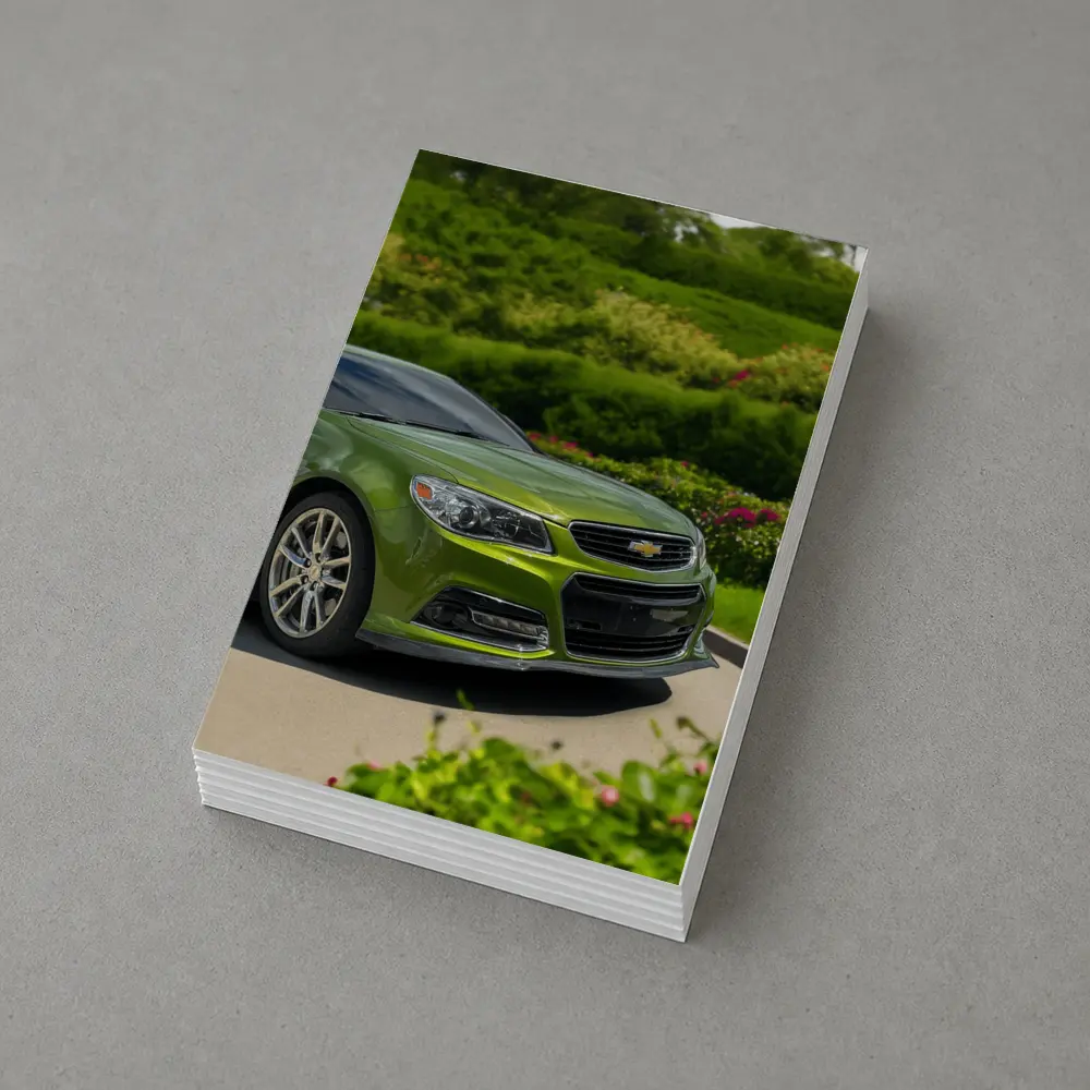 Chevrolet SS Green Muscle Car Outdoors – Postcards