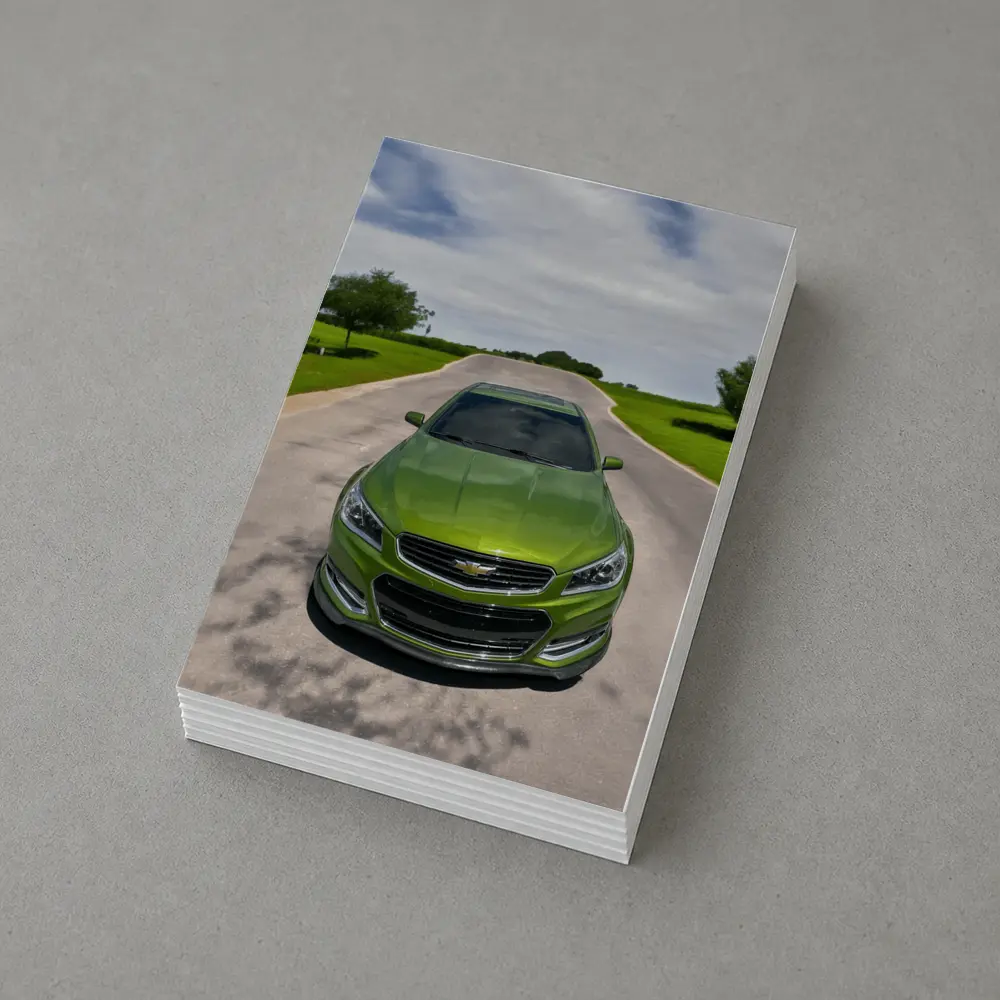 Chevrolet SS Sedan Green Country Road – Postcards