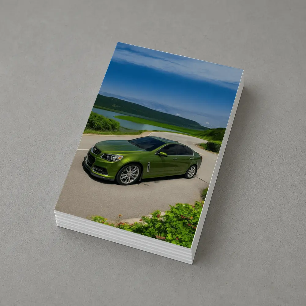 Chevrolet SS Green Sedan Lake Road – Postcards