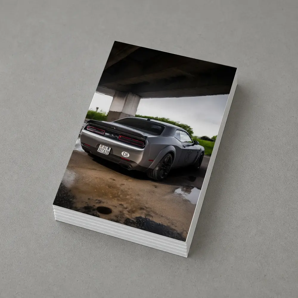 Dodge Challenger Hellcat Under Concrete Bridge – Postcards