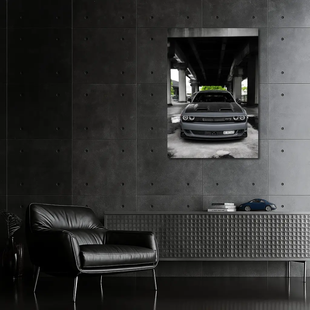 Dodge Challenger SRT Hellcat Under Bridge – Wall Art