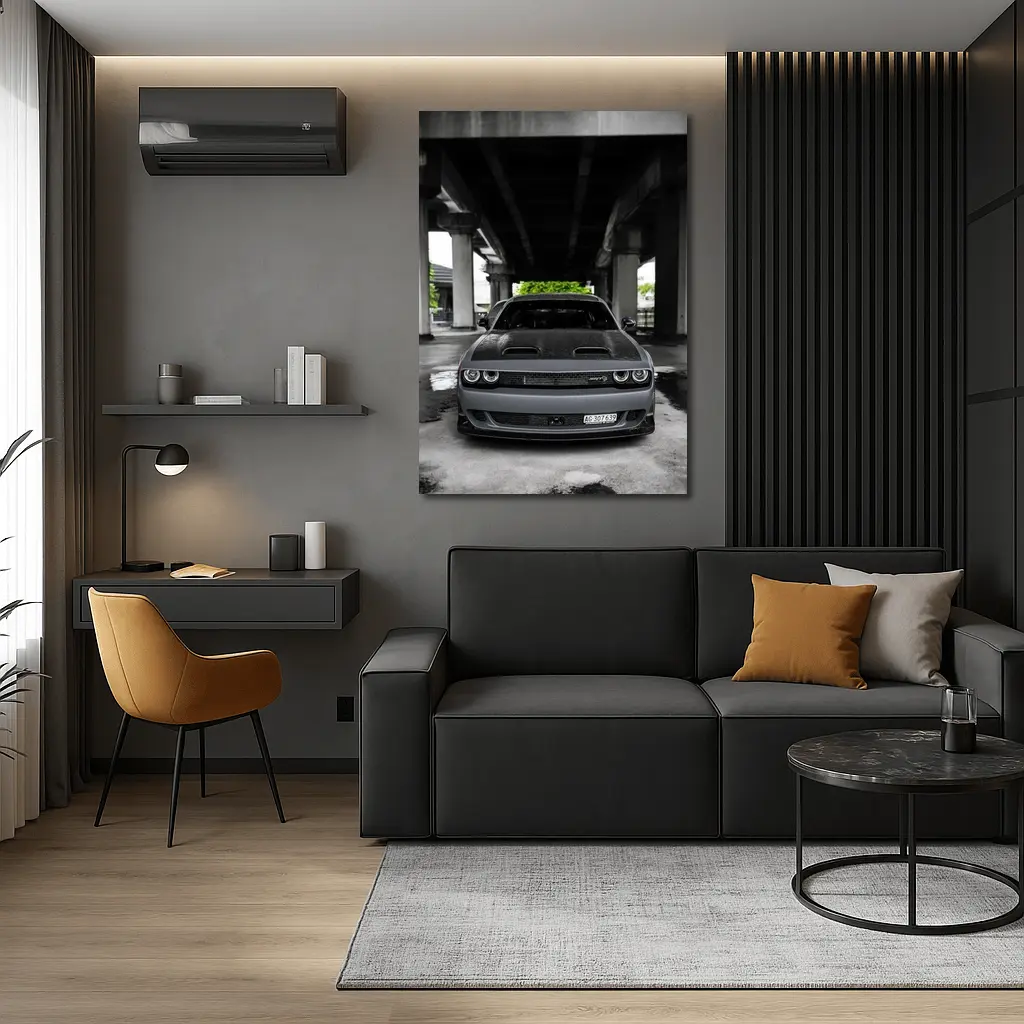 Dodge Challenger SRT Hellcat Under Bridge – Wall Art