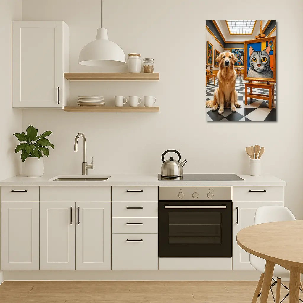 Golden Retriever Dog Art Gallery Museum – Wall Art