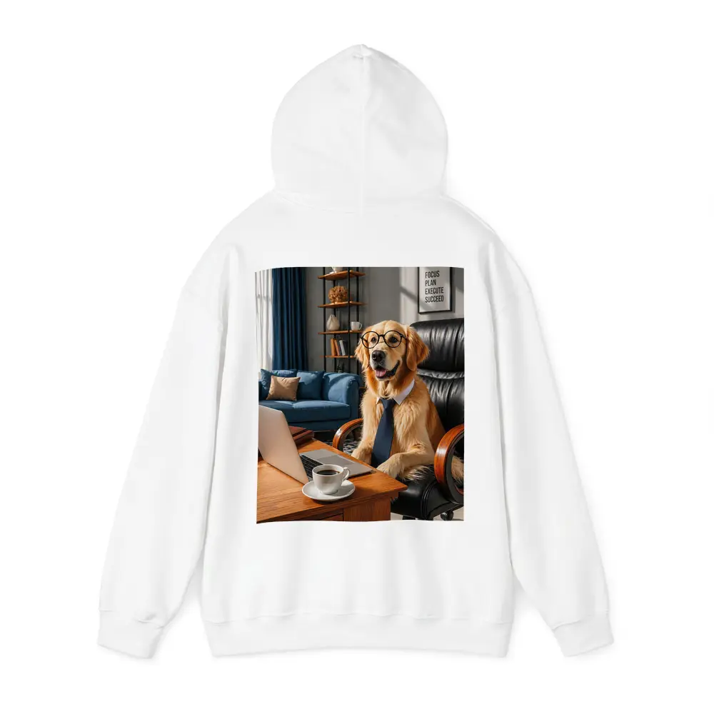 Golden Retriever Boss Dog Home Office – Hoodies