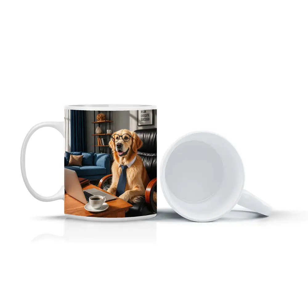 Golden Retriever Boss Dog Home Office – Mugs