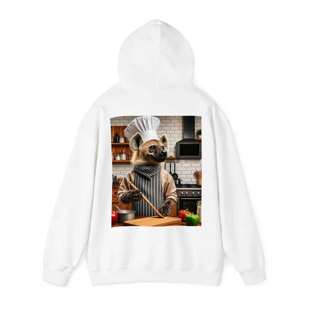 Hyena Chef Cooking in Modern Kitchen – Hoodies
