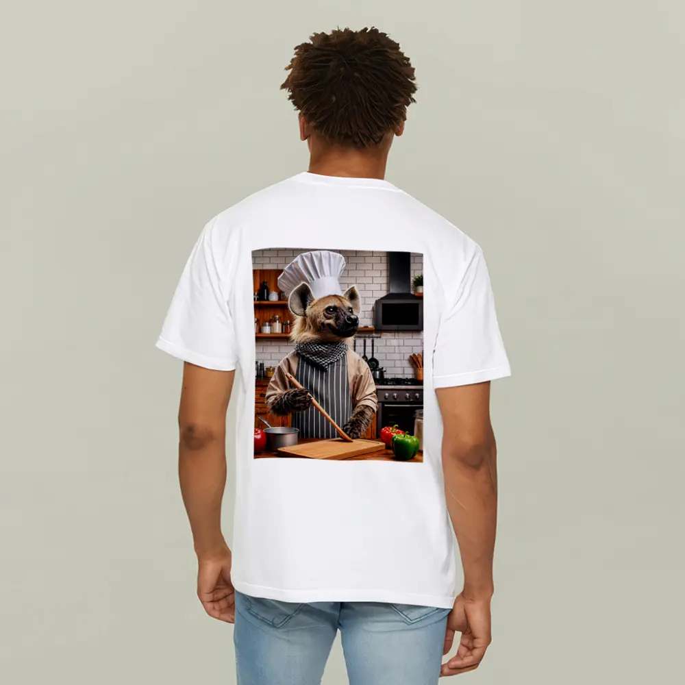 Hyena Chef Cooking in Modern Kitchen – T-Shirts
