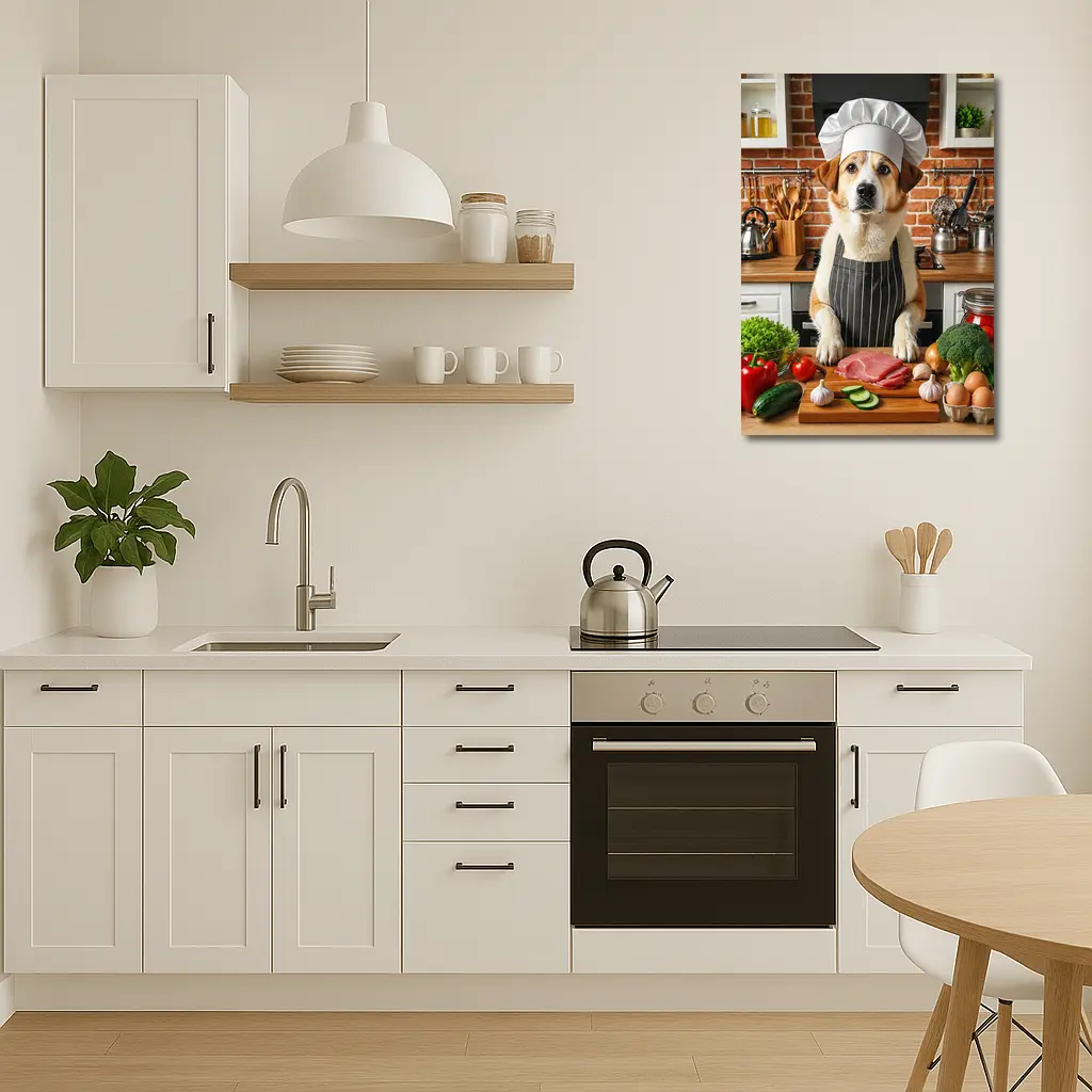 Labrador Chef Dog Kitchen Cooking Art – Wall Art