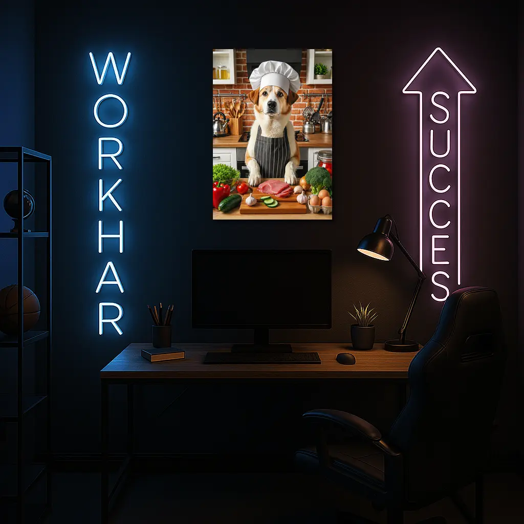 Labrador Chef Dog Kitchen Cooking Art – Wall Art