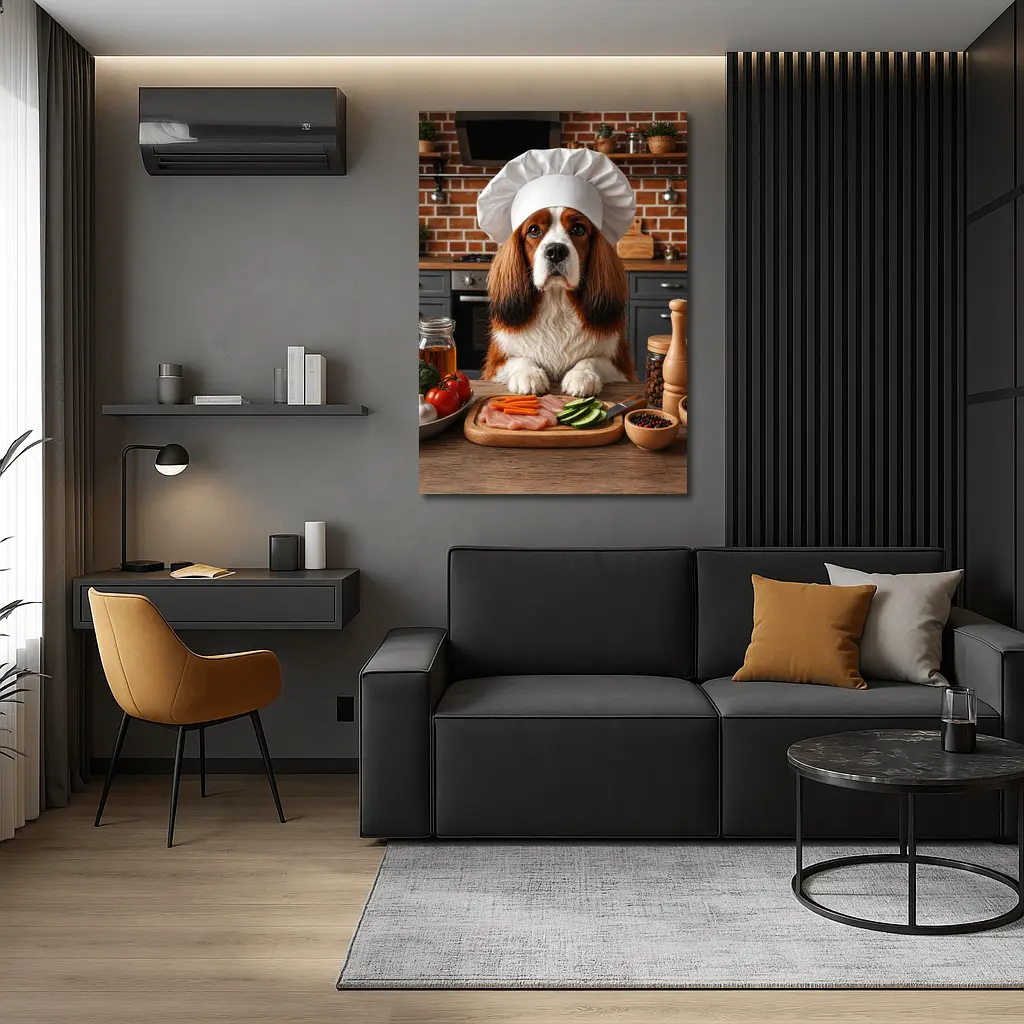 Cavalier King Charles Spaniel Chef Kitchen – Wall Art
