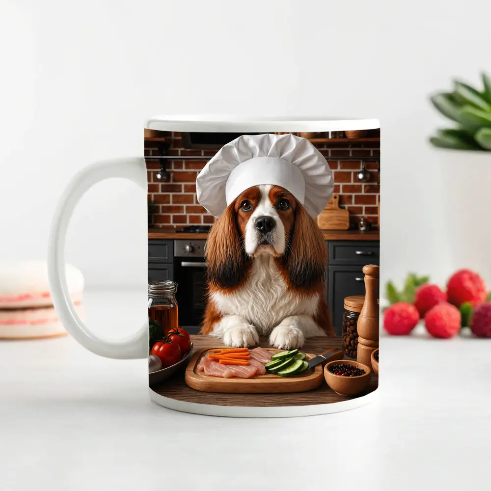 Cavalier King Charles Spaniel Chef Kitchen – Mugs