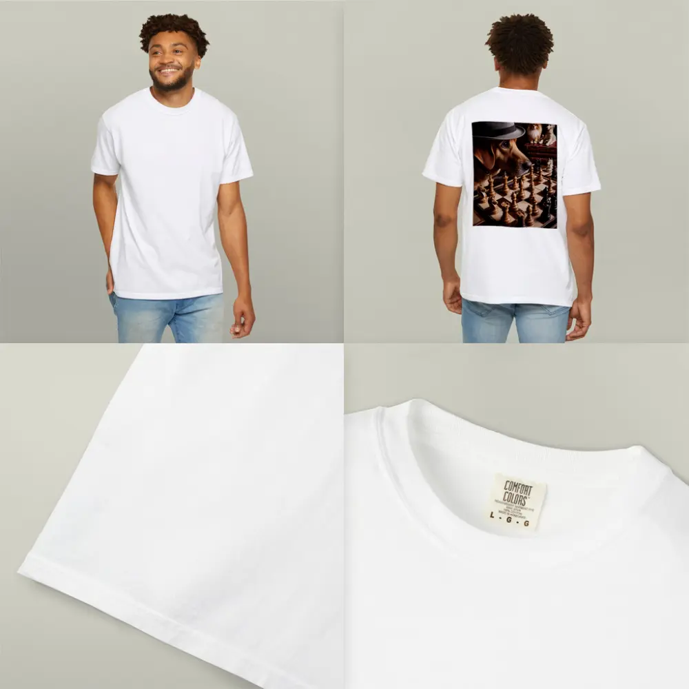 Labrador Dog Playing Chess With Hat – T-Shirts