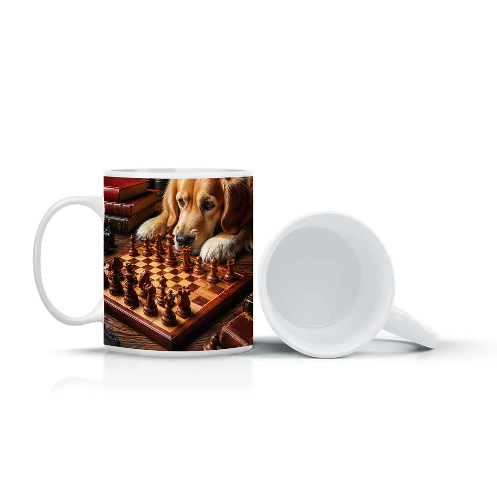 Golden Retriever Dog Chess Board Books – Mugs