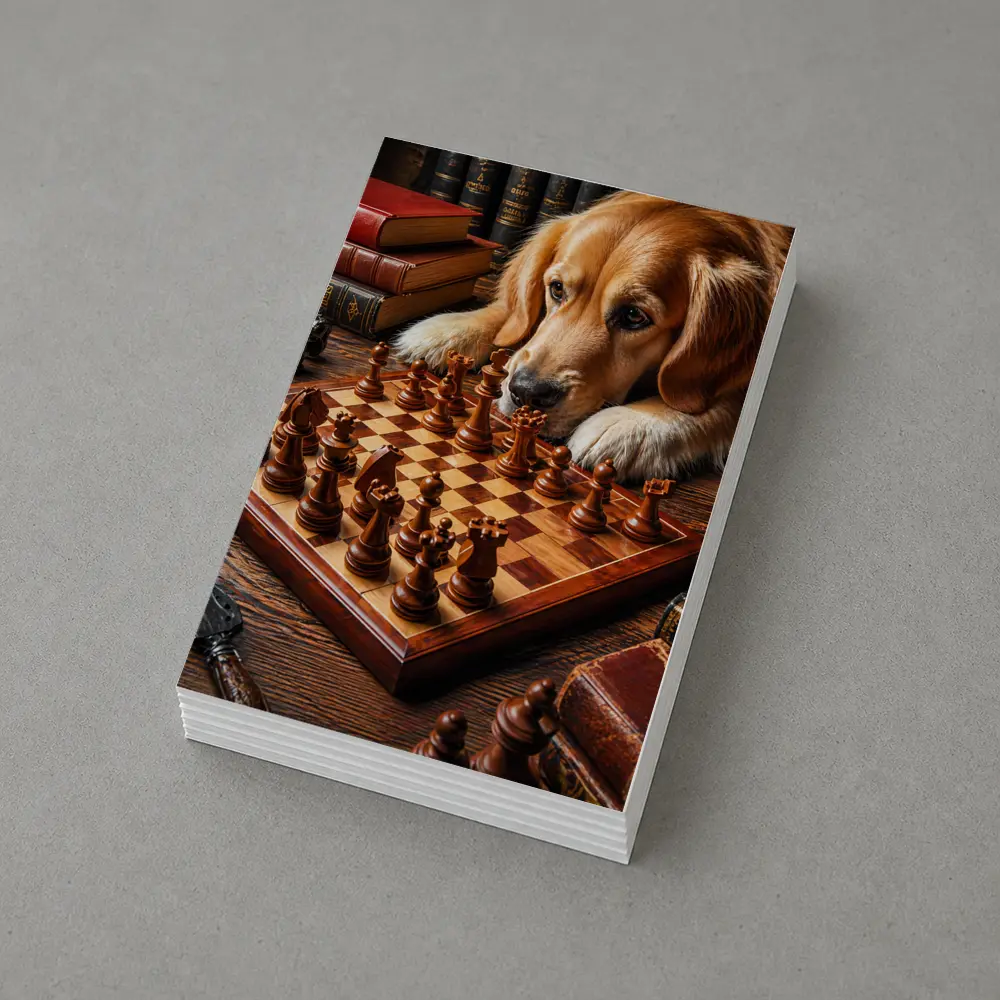 Golden Retriever Dog Chess Board Books – Postcards