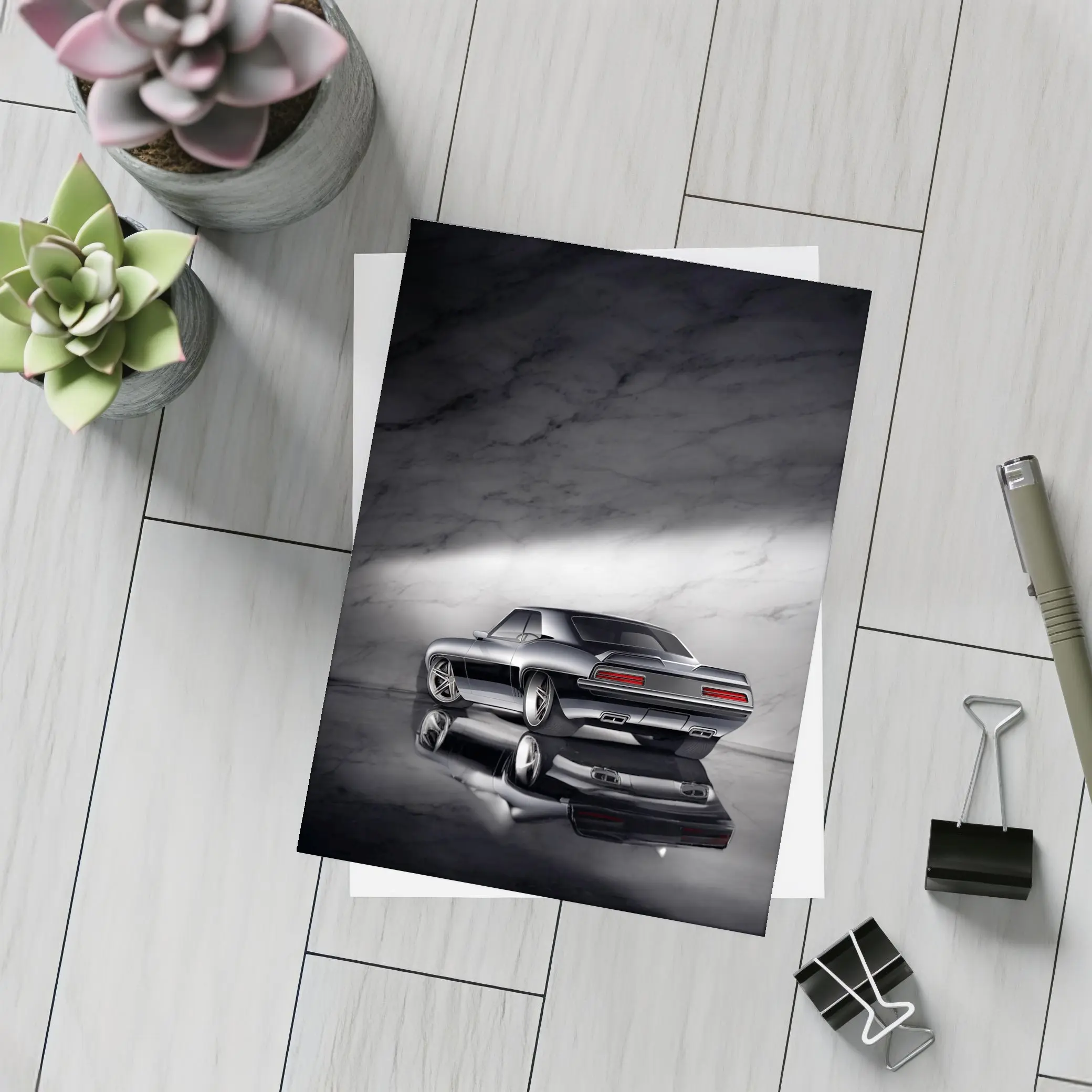 1969 Chevrolet Camaro Dark Marble Studio – Postcards