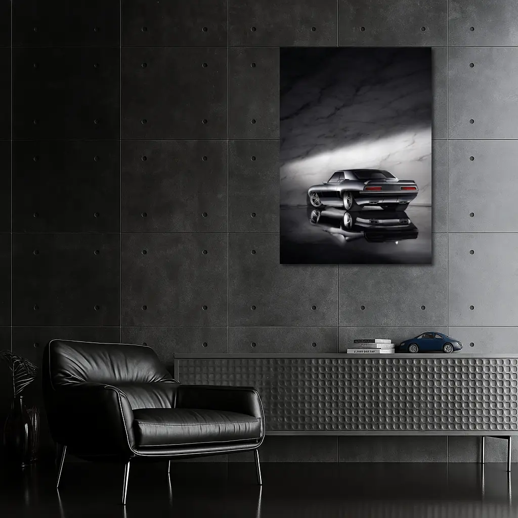 1969 Chevrolet Camaro Dark Marble Studio – Wall Art