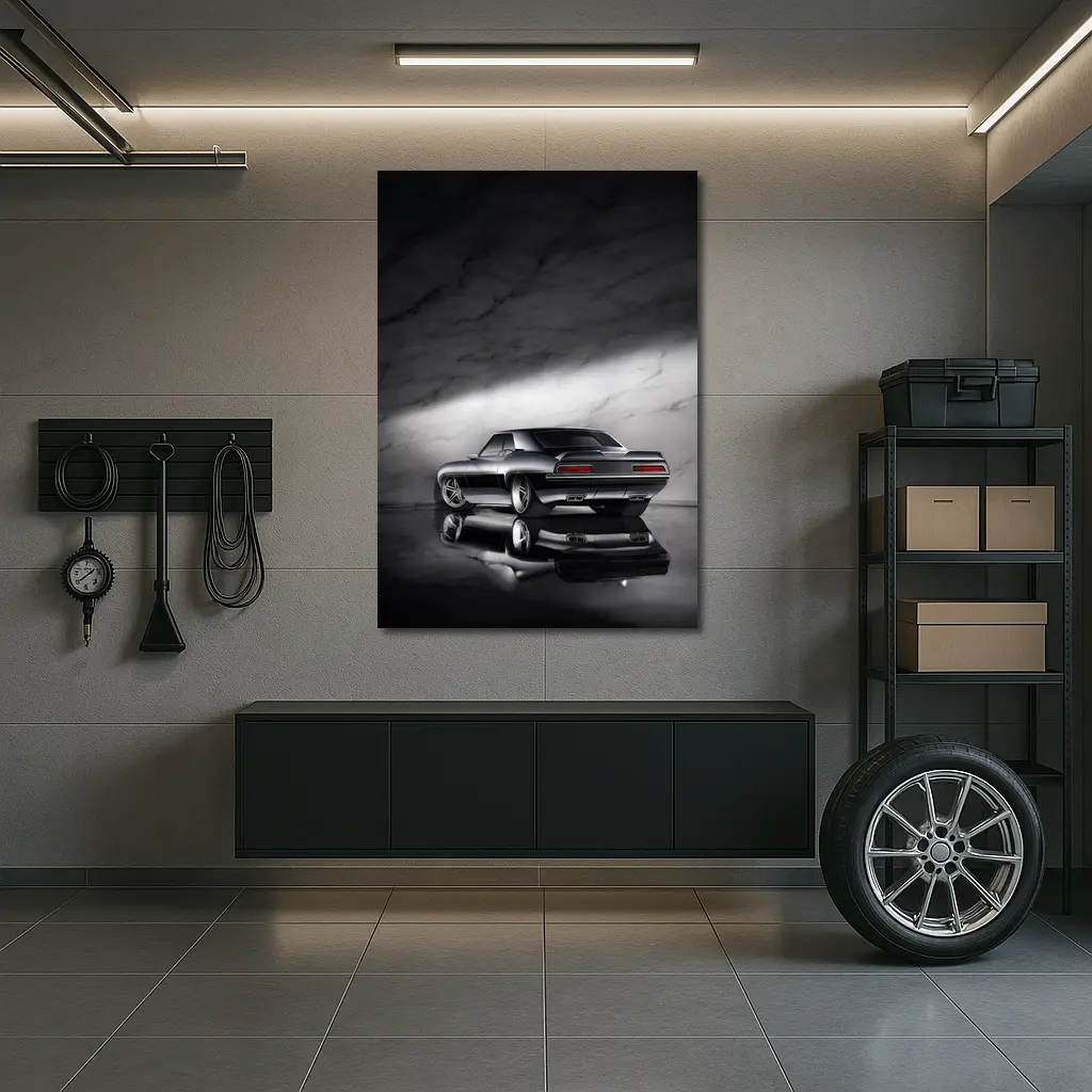 1969 Chevrolet Camaro Dark Marble Studio – Wall Art